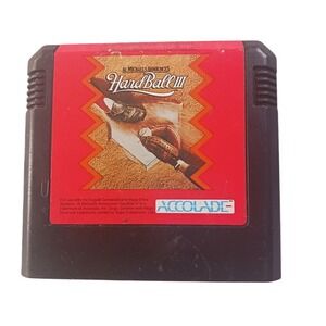 Al Michaels Announces HardBall III Sega Genesis Game Cartridge Baseball Accolade